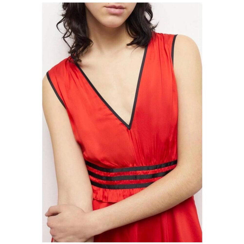 New the Kooples red & black trend  dress sz 1 small - Picture 3 of 5
